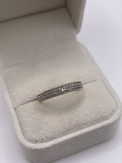 9ct gold diamond cluster ring