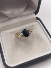 Load image into Gallery viewer, 18ct gold sapphire and diamond ring
