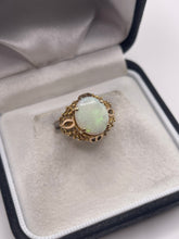 Load image into Gallery viewer, 14ct gold opal ring
