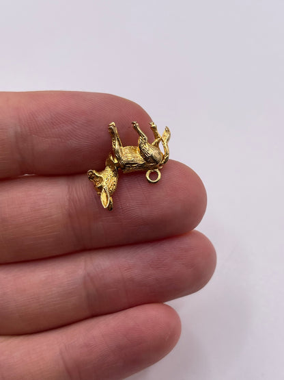 9ct gold donkey charm