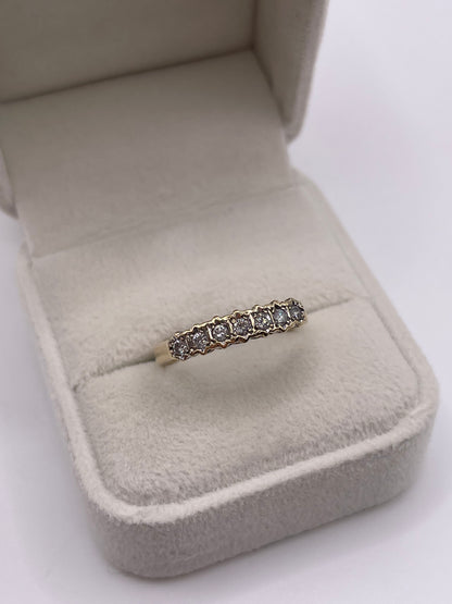 9ct gold diamond ring
