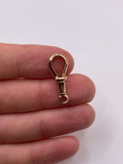 9ct rose gold dog clip 7