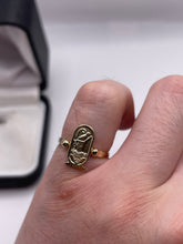 Load image into Gallery viewer, 9ct gold cartouche ring
