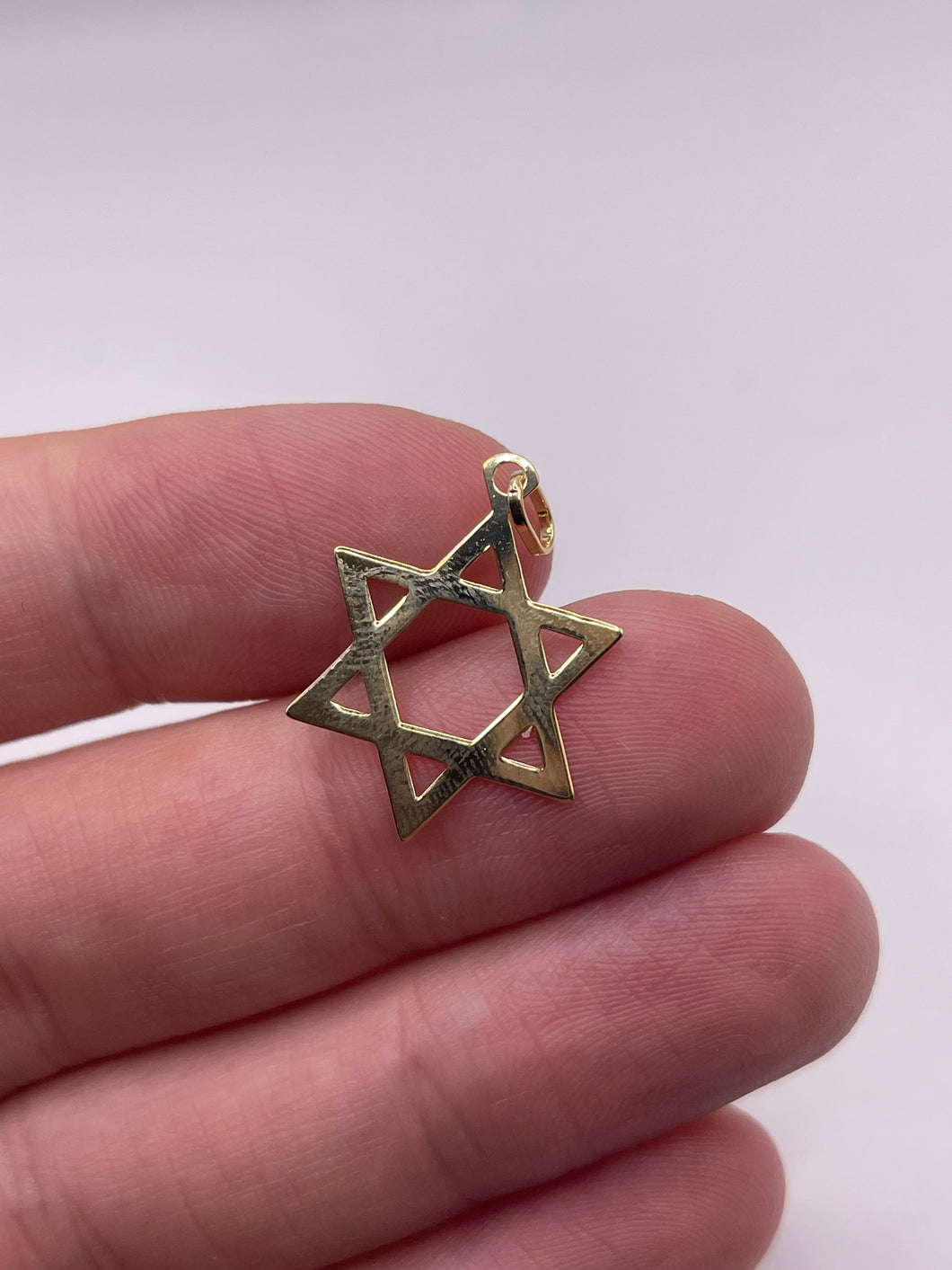 9ct gold Star of David charm