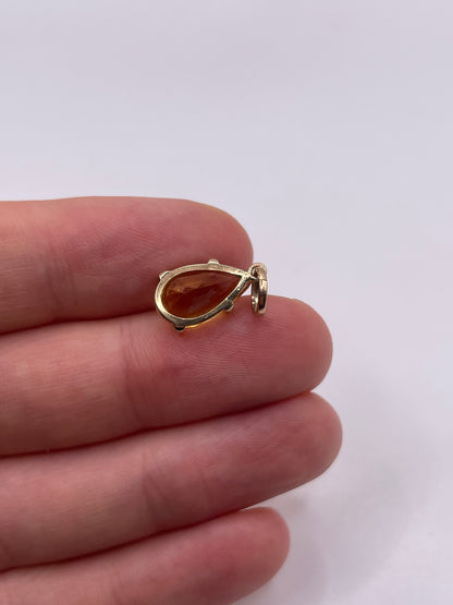 9ct gold citrine pendant