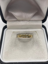 Load image into Gallery viewer, 9ct gold Greek key ring

