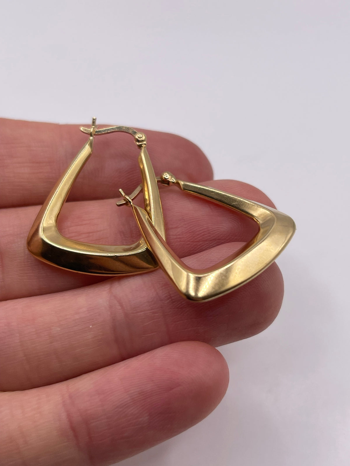 9ct gold creole earrings