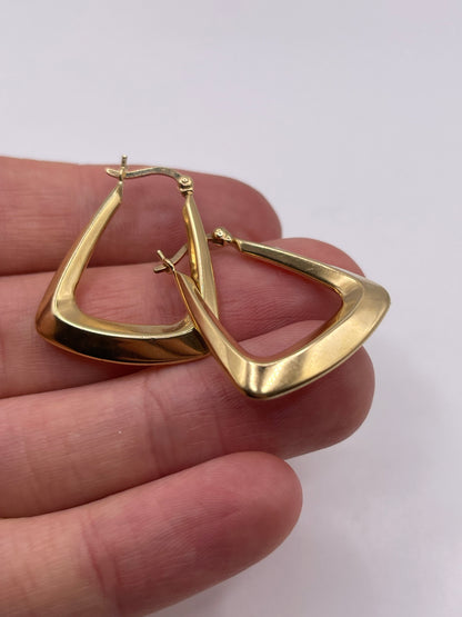 9ct gold creole earrings
