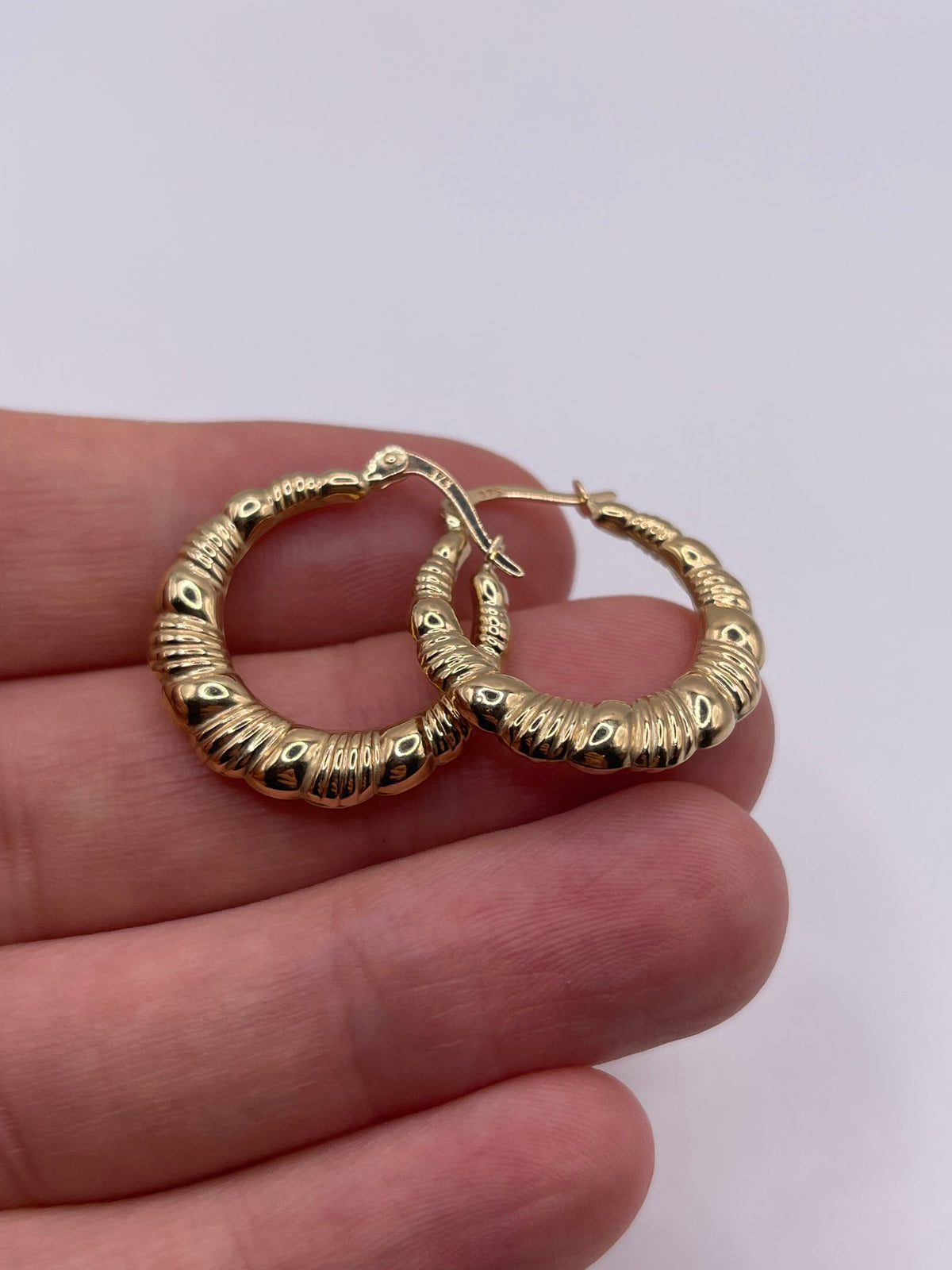 9ct gold Creole earrings