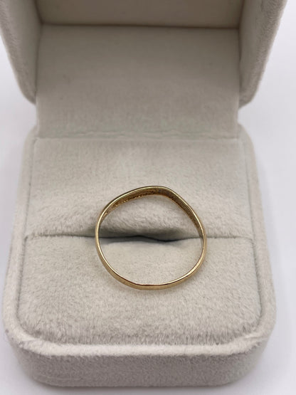 9ct gold wishbone ring