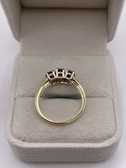 9ct gold tanzanite ring