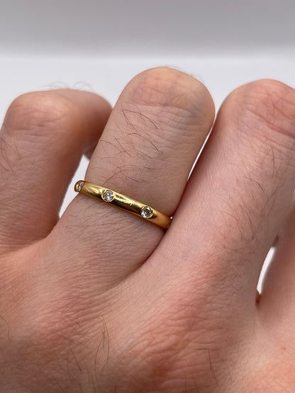 18ct gold diamond eternity ring