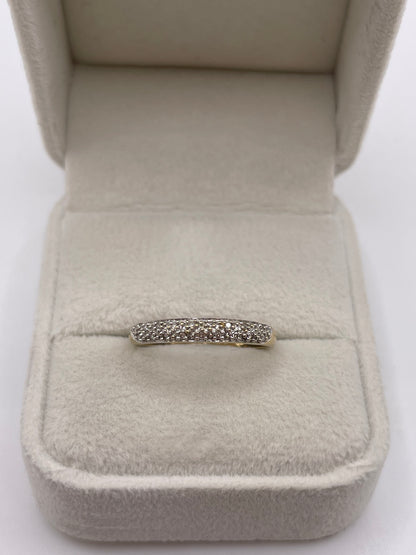 9ct gold diamond ring