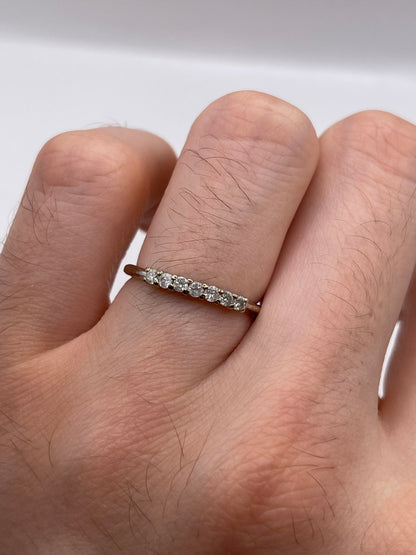 9ct white gold diamond ring