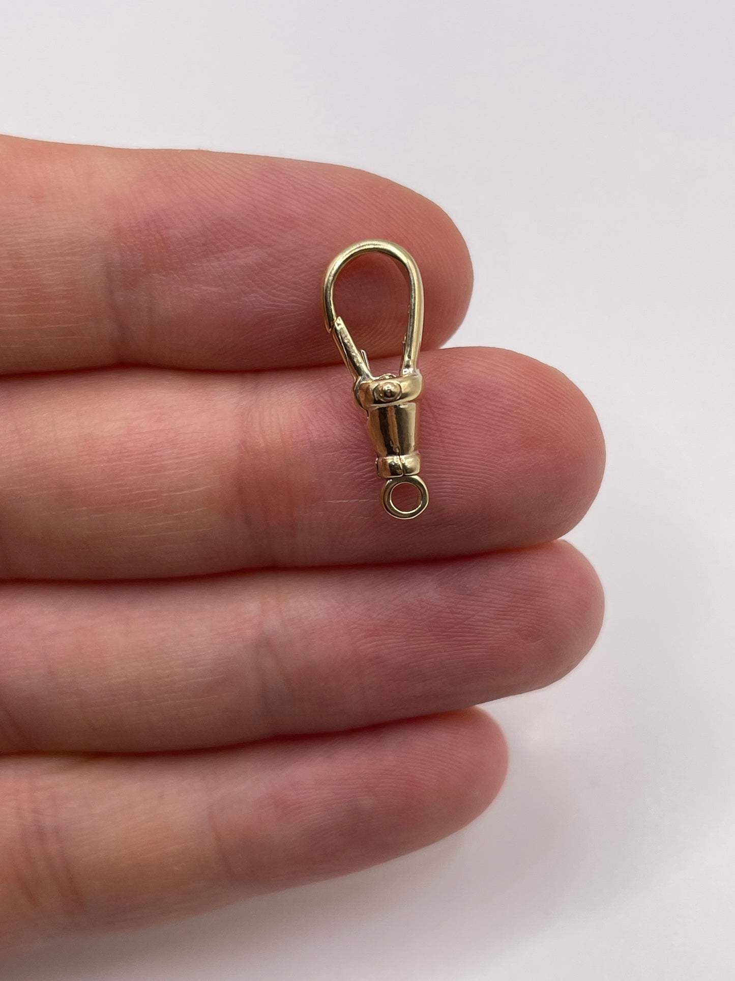 9ct gold swivel dog clip 20mm