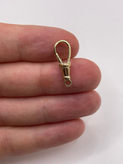 9ct gold swivel dog clip 20mm