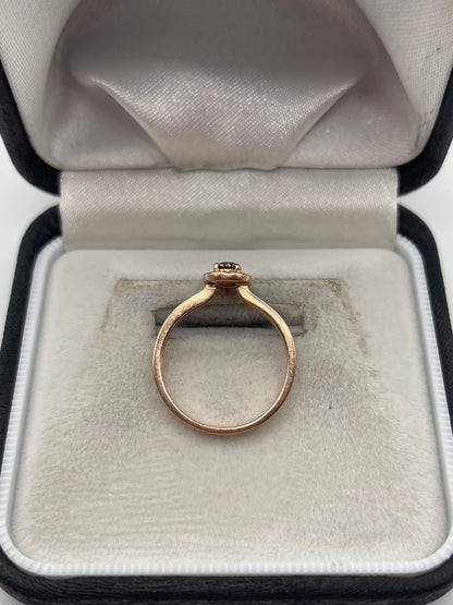 LeVian 14ct rose gold diamond ring