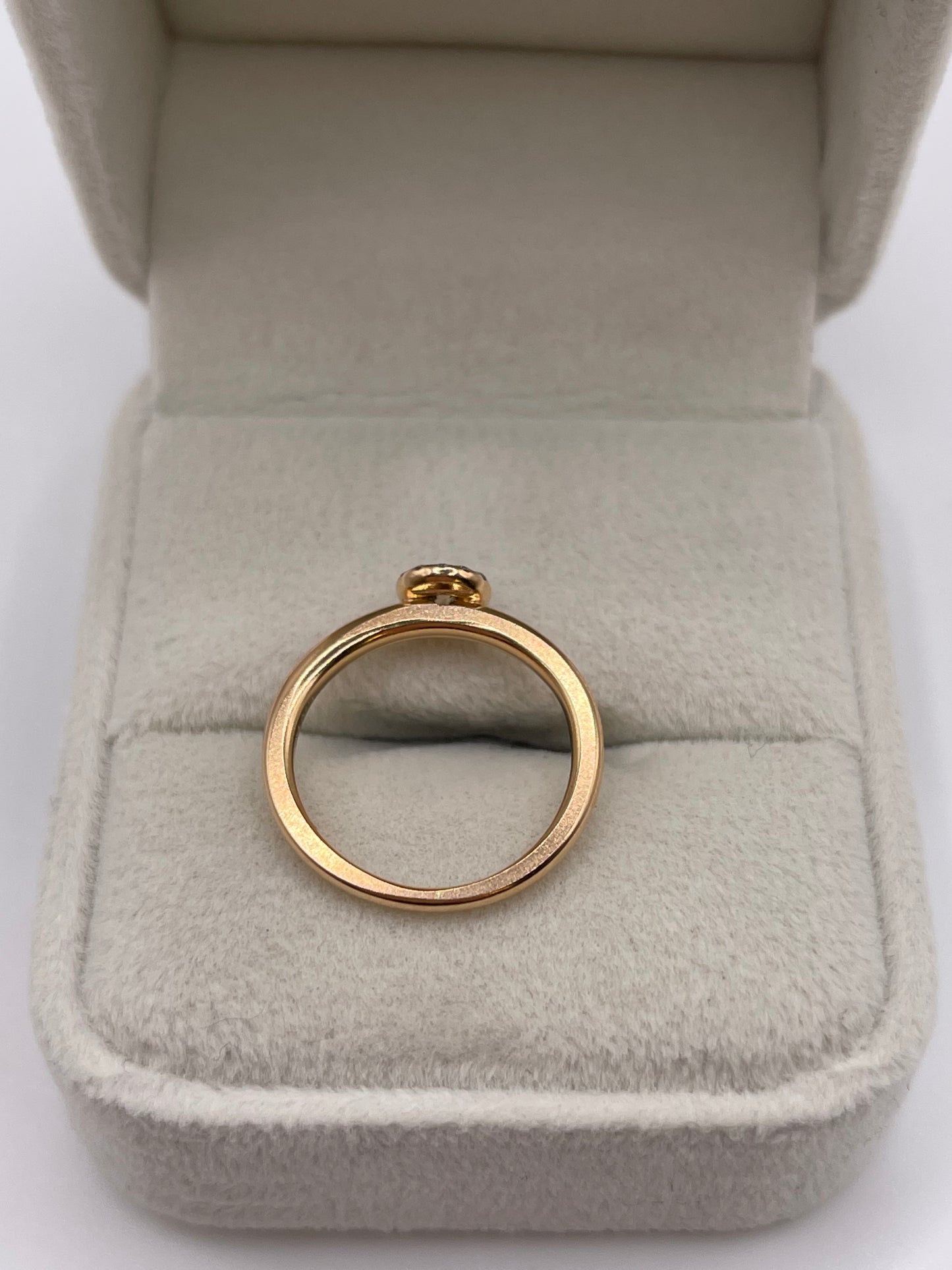 18ct rose gold diamond cluster ring