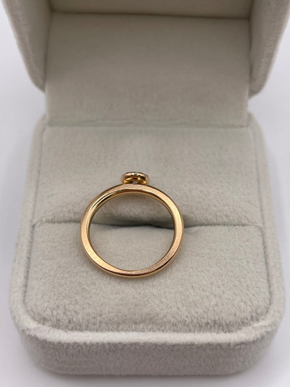 18ct rose gold diamond cluster ring
