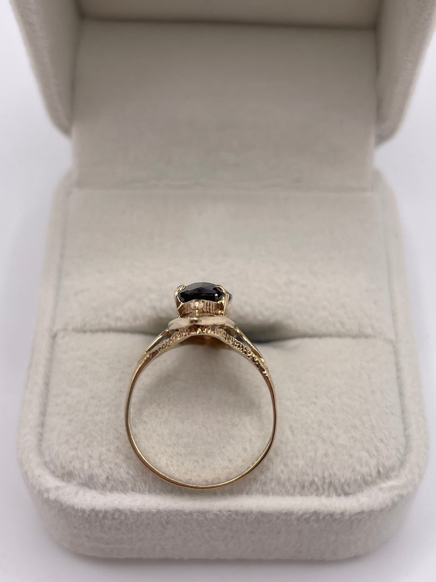 9ct gold Smokey quartz ring