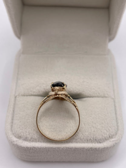 9ct gold Smokey quartz ring