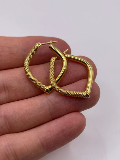 9ct gold Creole earrings