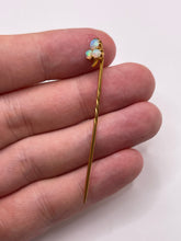 Load image into Gallery viewer, 15ct gold opal stick pin
