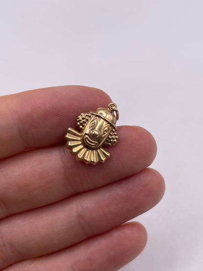 9ct gold clown charm