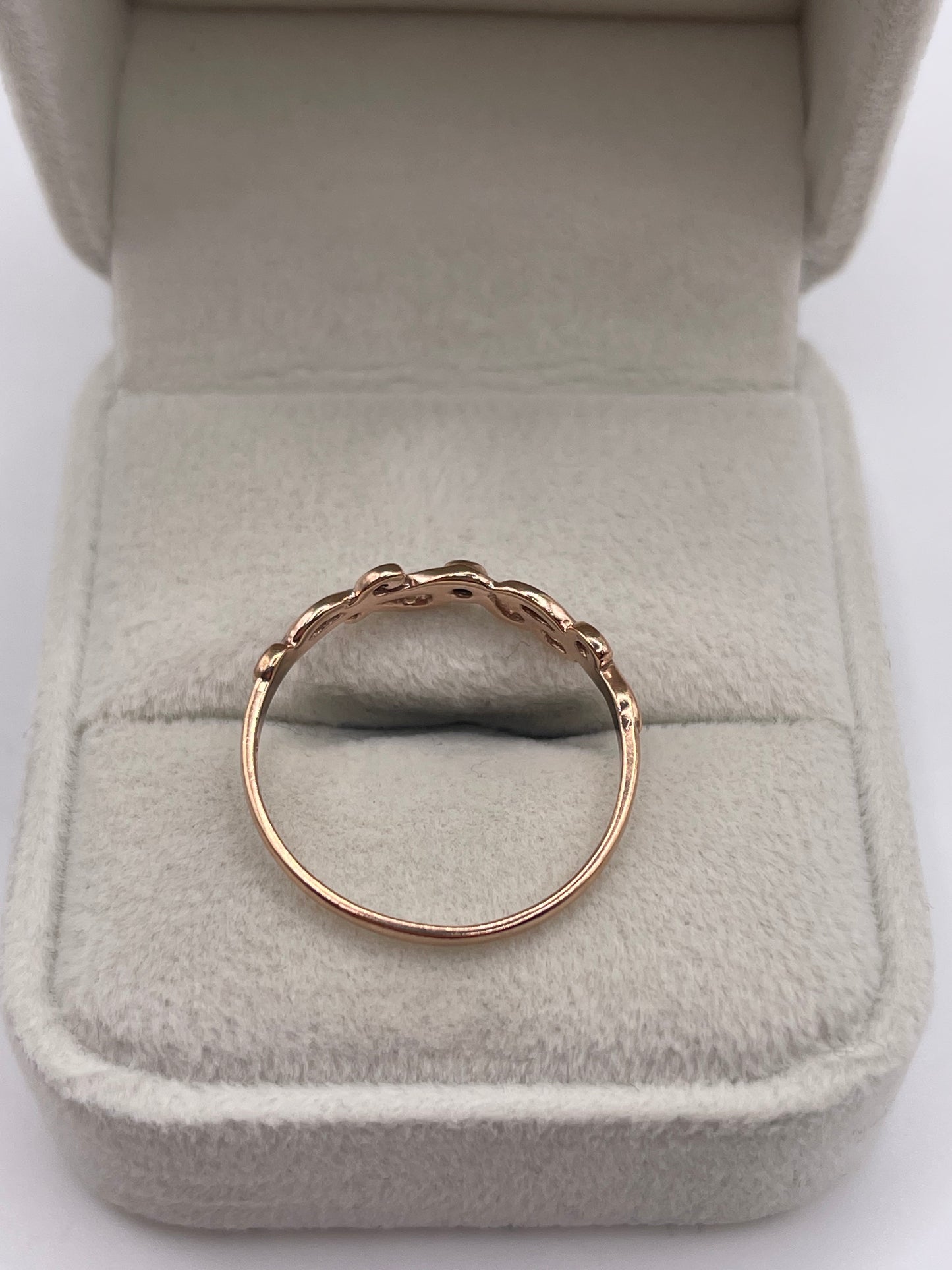Clogau 9ct rose gold diamond ring