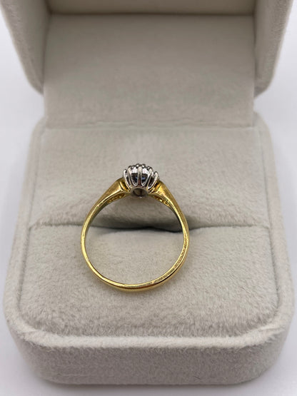 18ct gold sapphire and diamond ring