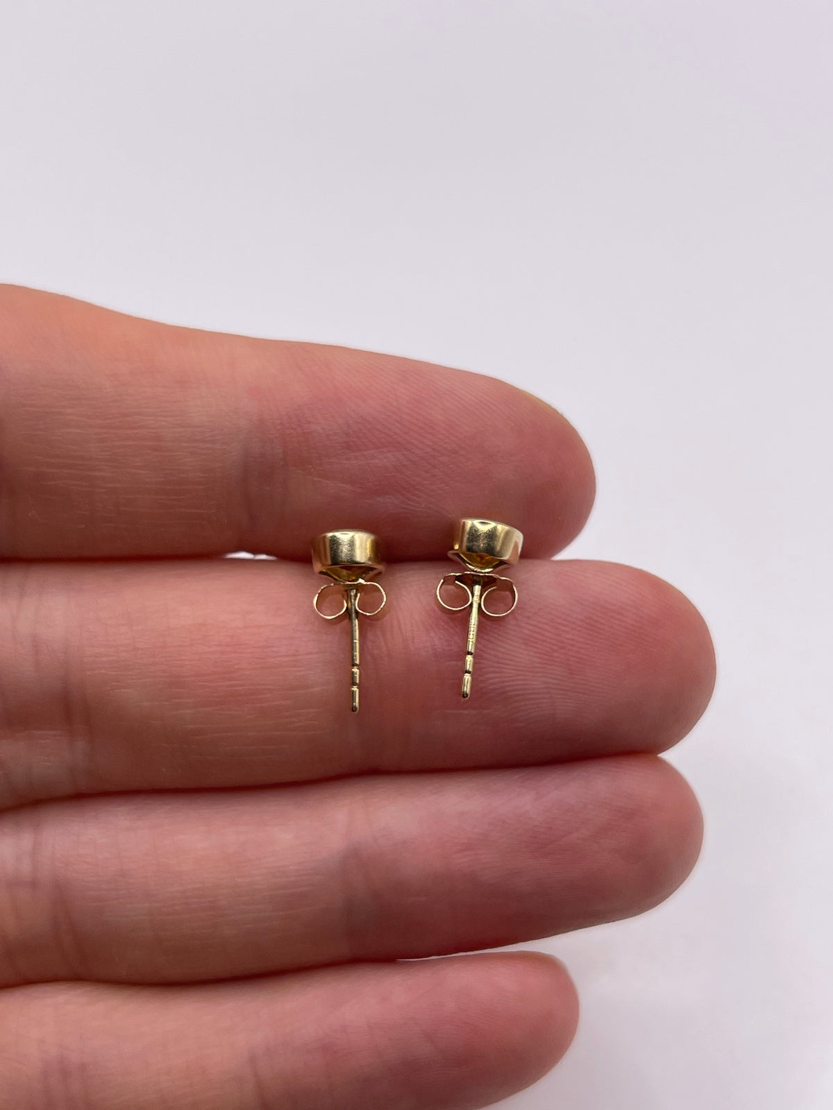 9ct gold citrine earrings