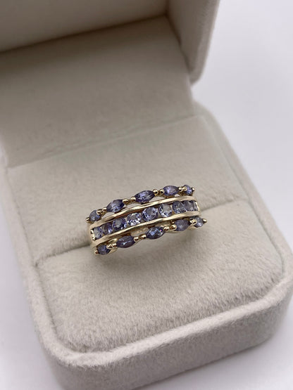 9ct gold tanzanite ring