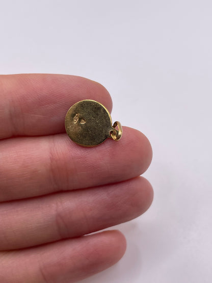9ct gold st Christopher charm
