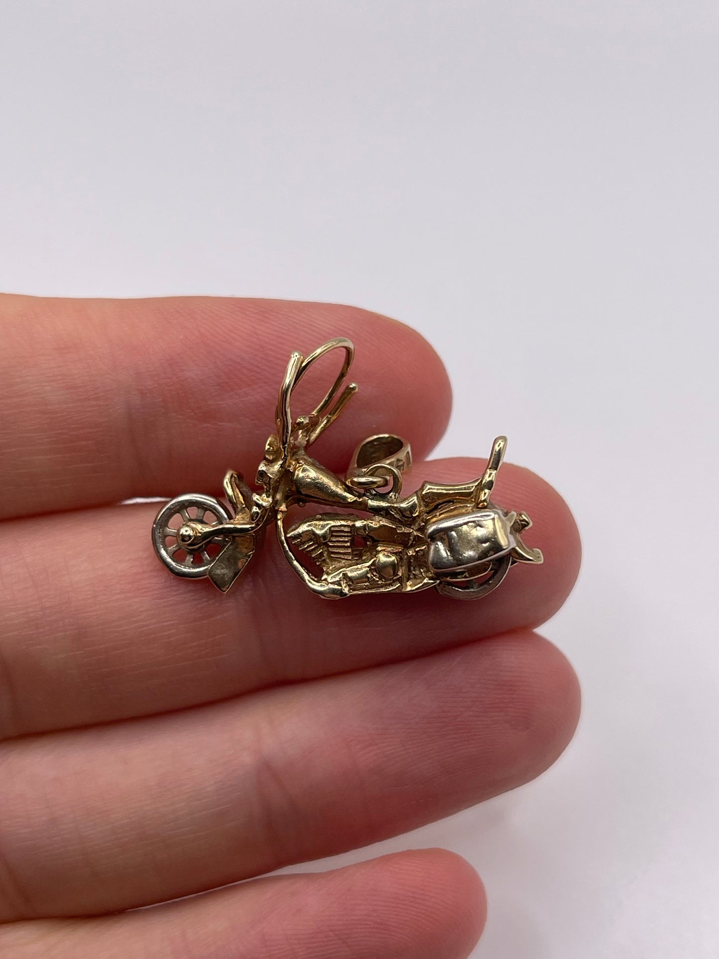 9ct gokd Harley Davidson charm