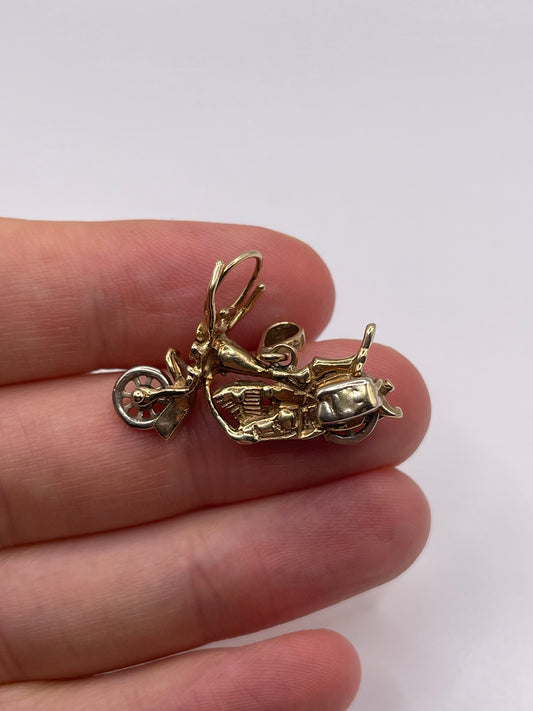 9ct gold Harley Davidson charm