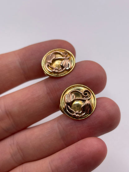 Clogau 9ct gold earrings
