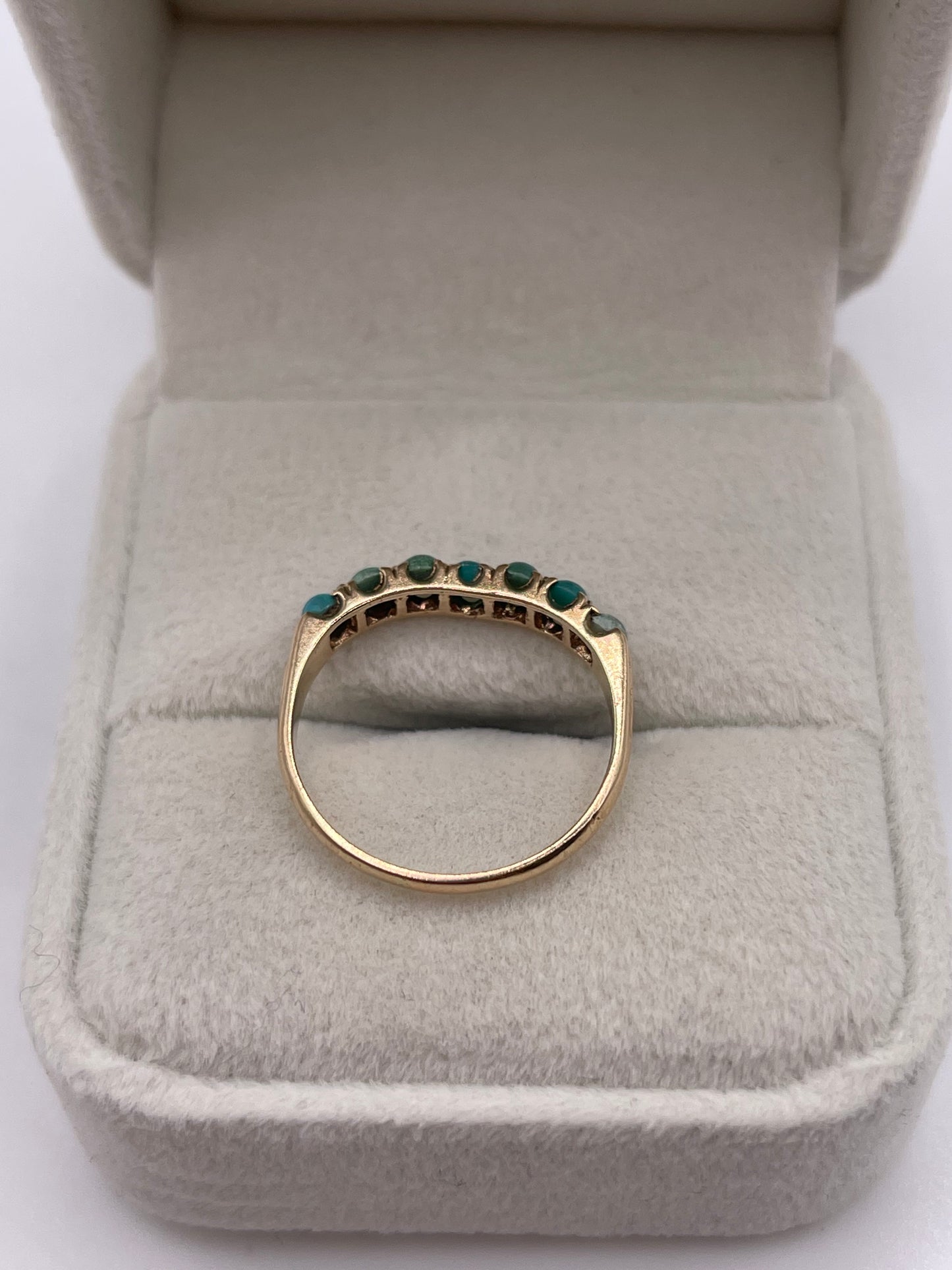 9ct gold turquoise ring