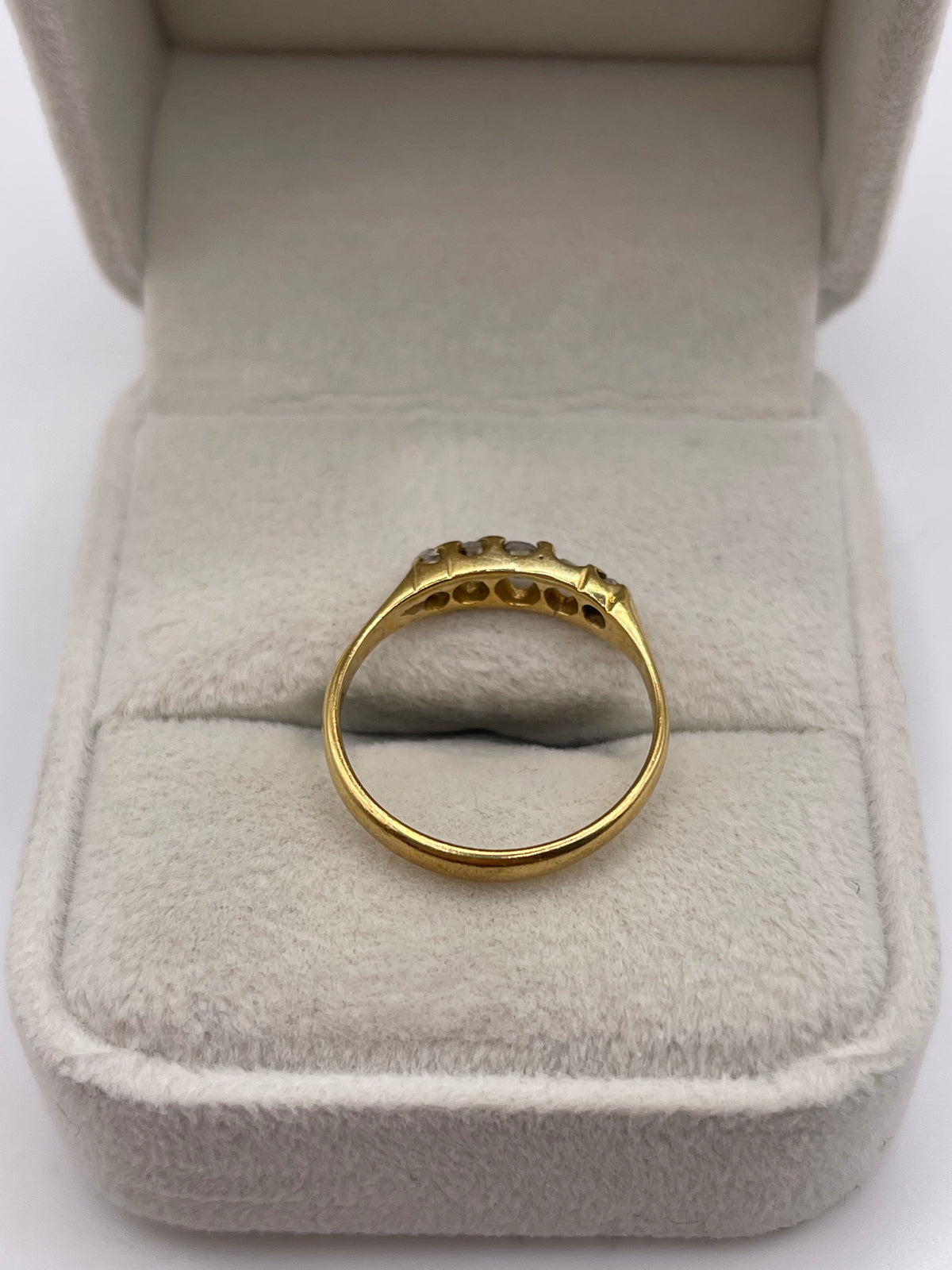 18ct gold rose cut diamond ring