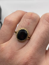 Load image into Gallery viewer, 9ct gold garnet ring
