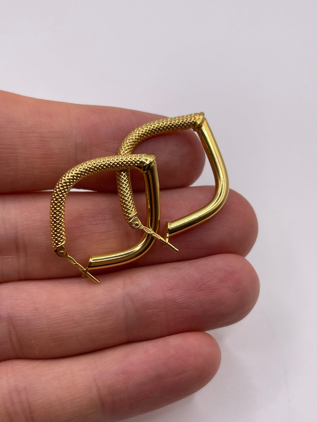 9ct gold Creole earrings