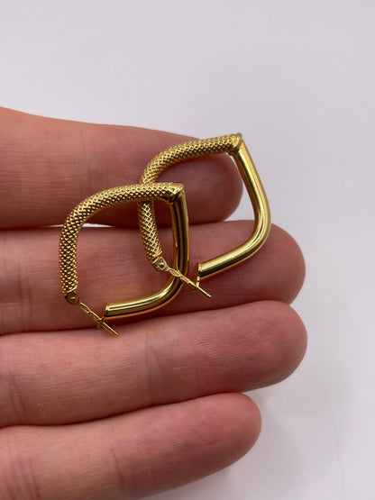 9ct gold Creole earrings