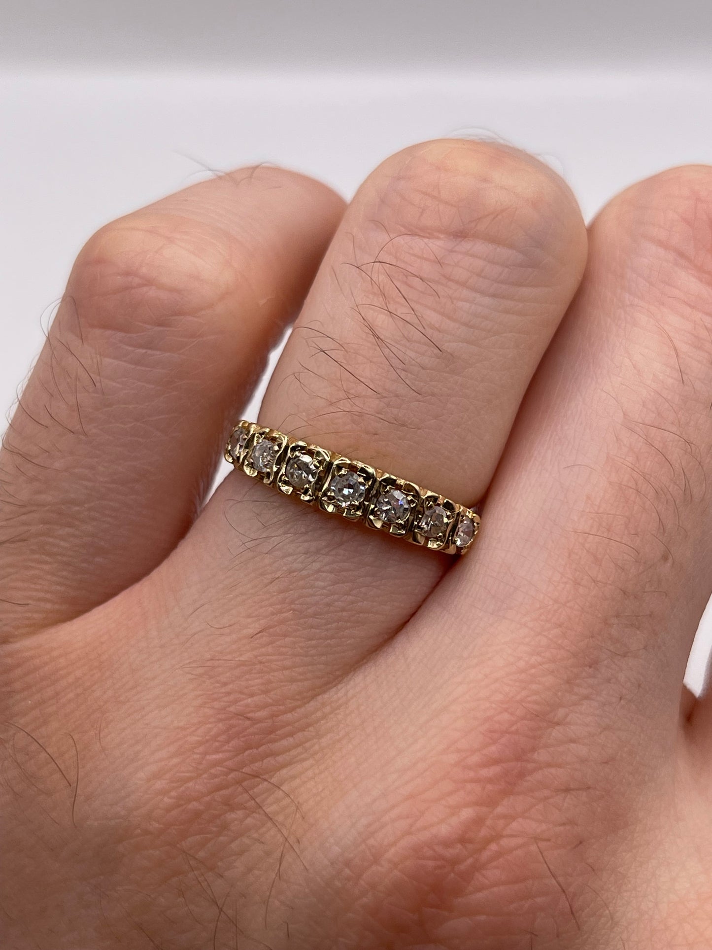 9ct gold diamond ring