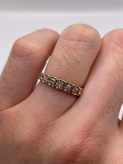 9ct gold diamond ring