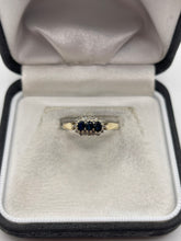 Load image into Gallery viewer, 9ct gold sapphire and diamond ring
