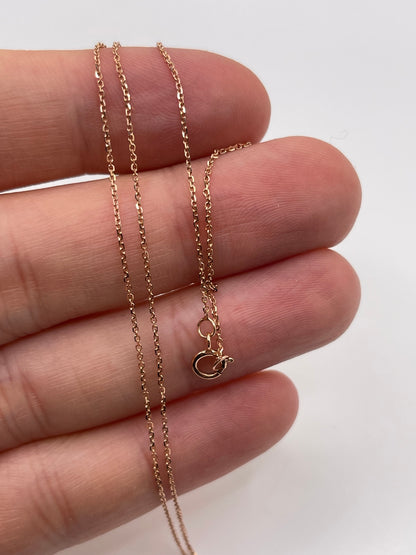 9ct rose gold chain 218