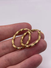 Load image into Gallery viewer, 9ct gold creole earrings
