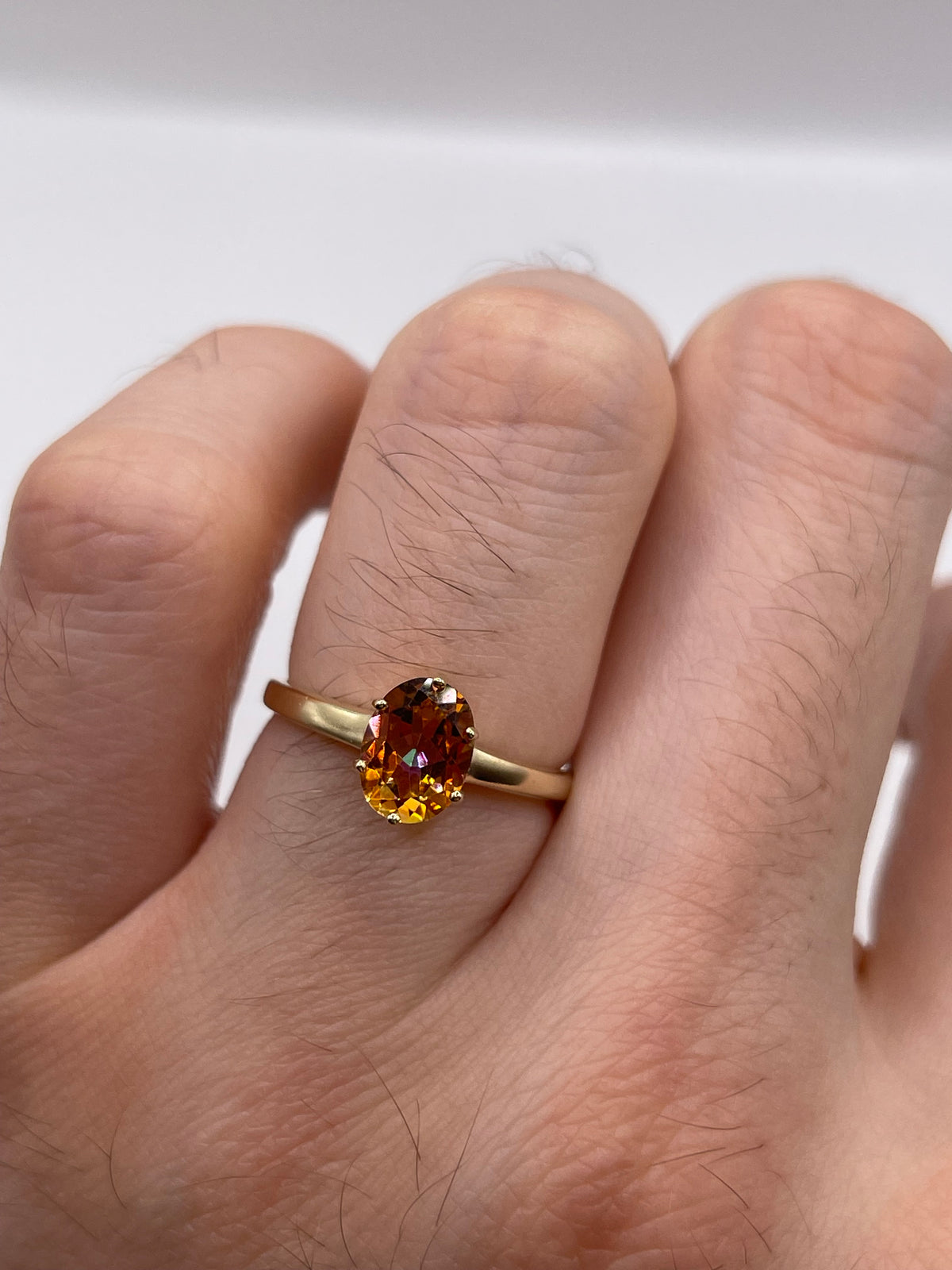 9ct gold topaz ring
