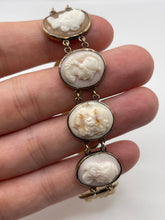 Load image into Gallery viewer, Antique 15ct gold cameo bracelet
