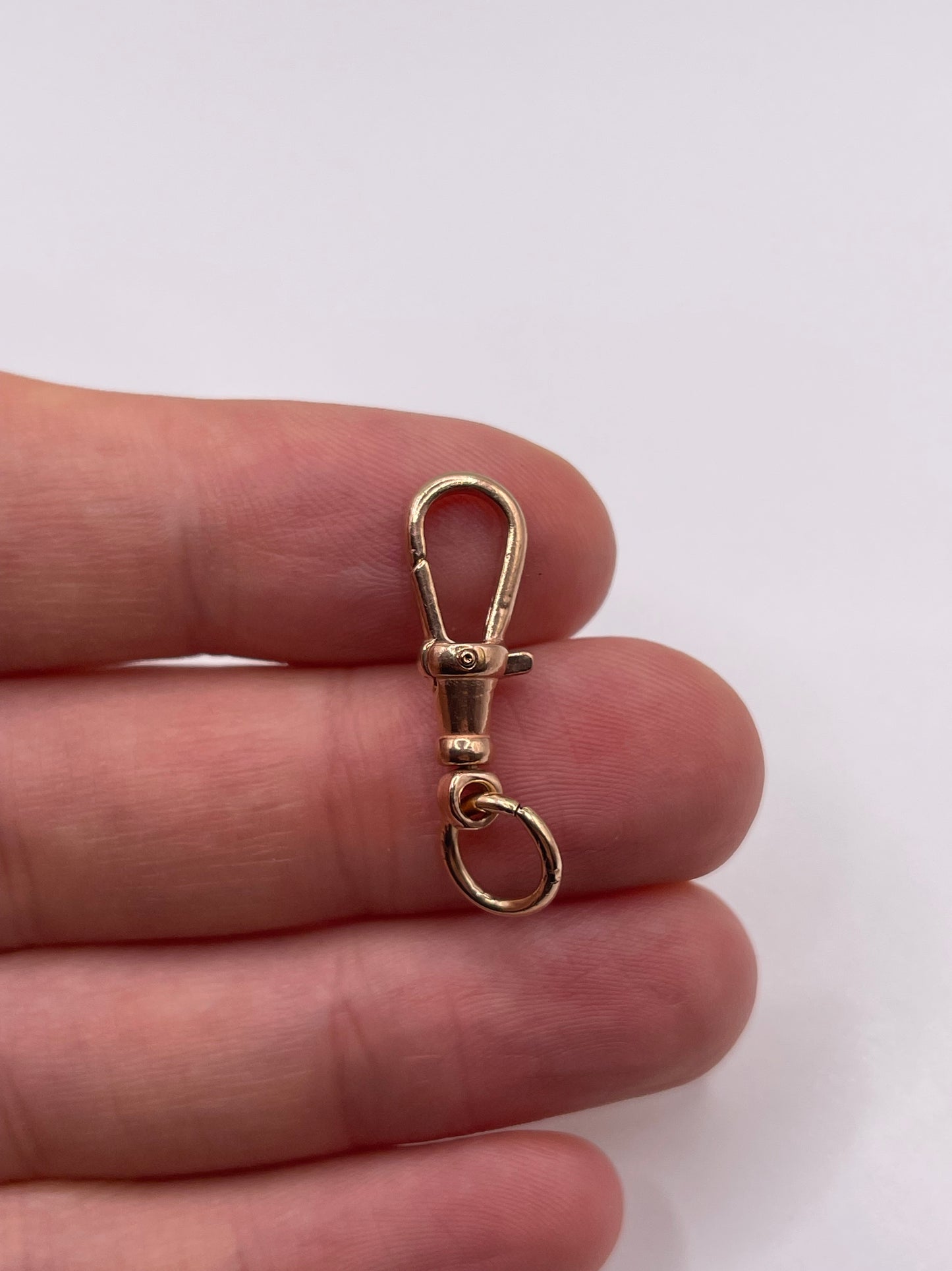 9ct rose gold dog clip 4