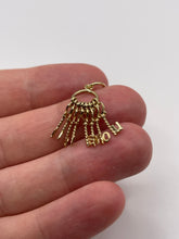Load image into Gallery viewer, 9ct gold I love you key charm
